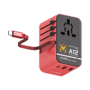 Momax x Gundam 1-World+ | 3-Port Travel GaN Charger With Built-in USB-C Cable 70W - Limited Edition