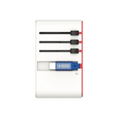 Momax x Gundam 1-World+ | 3-Port Travel GaN Charger With Built-in USB-C Cable 70W - Limited Edition