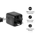 Momax 1-World | Travel Adaptor - Black