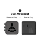 Momax 1-World | Travel Adaptor - Black