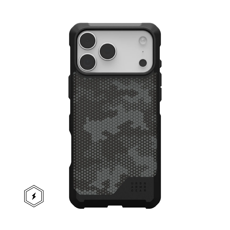 UAG Metropolis LT Kevlar iPhone 17 series Case -  Micro Hex Camo Graphite