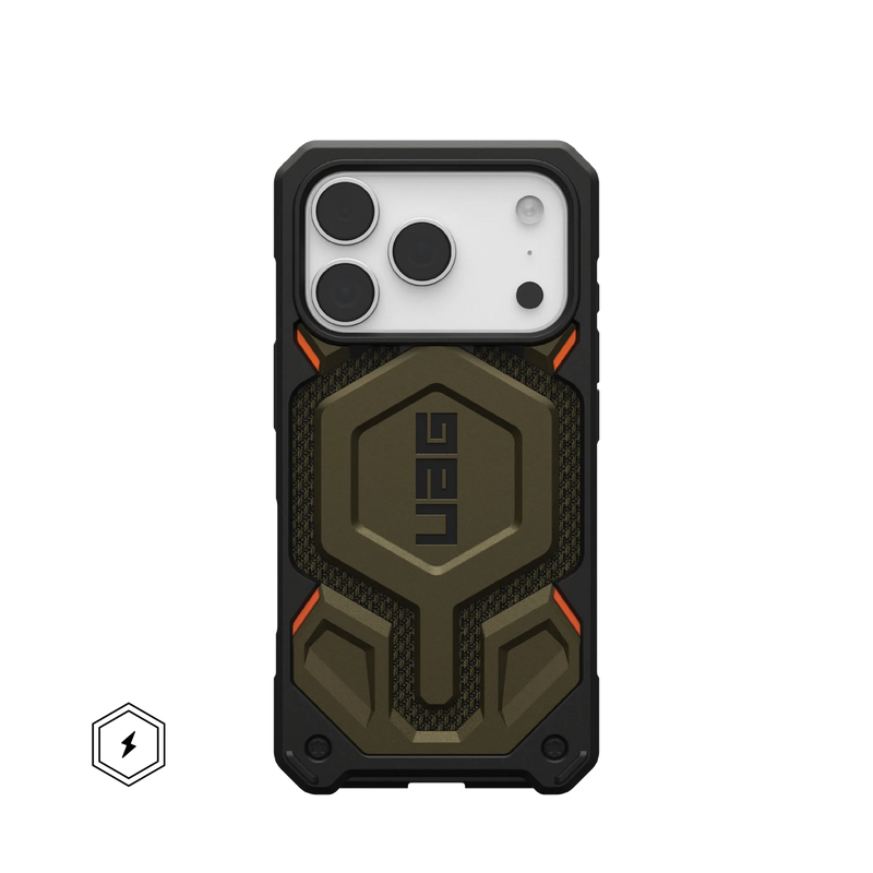 UAG Monarch Pro Kevlar iPhone 17 series Case - Kevlar Element Green
