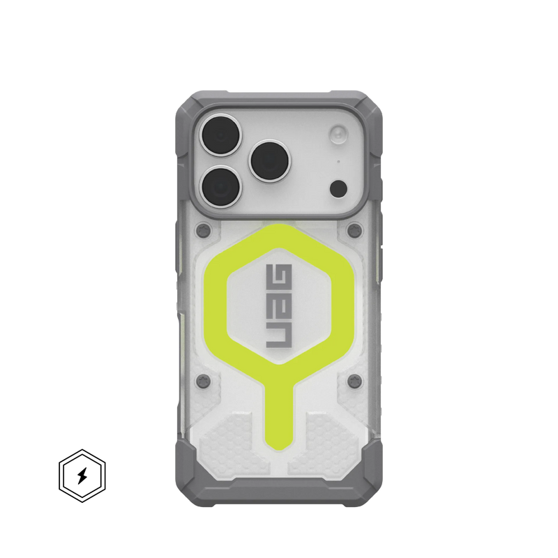 UAG Pathfinder Clear iPhone 17 series Case - Active Neon