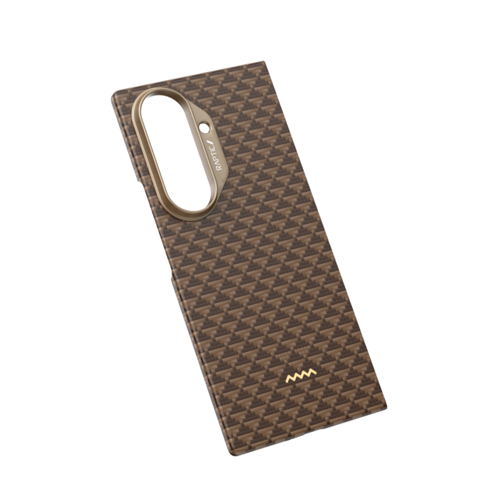 Raptic Aramid Fiber Skin-Origin Magnet Case for Samsung Galaxy Z Fold 7 - Humble