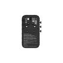 Verbatim Charge n Travel | 85W Diamond GaN Charger w/ Retractable Cable - Black