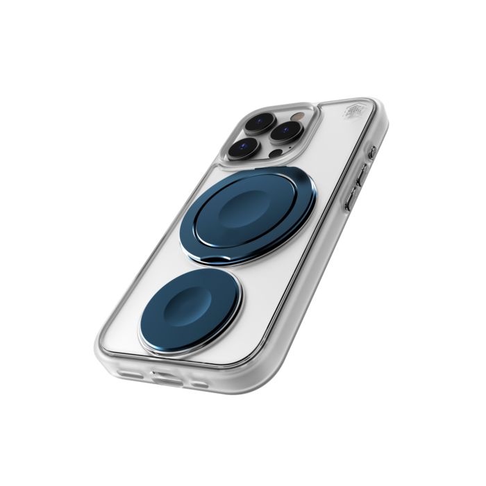 (Markdown) STM Goods Roll Spin Magsafe Case for iPhone 16 Series - Clear/ Blue