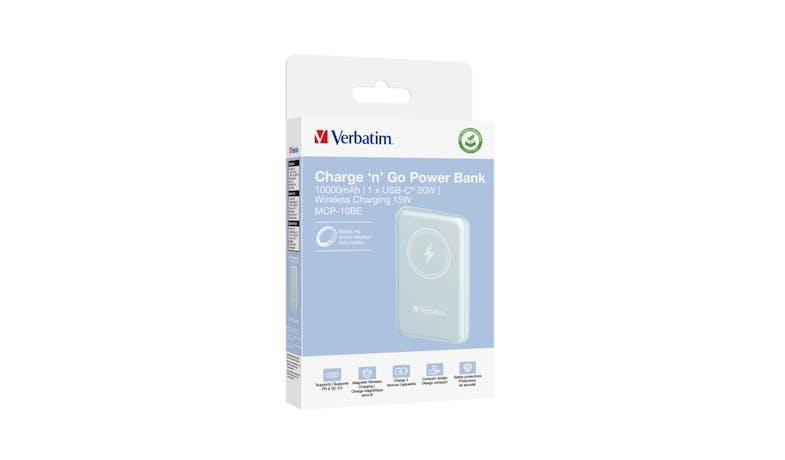 Verbatim Power Pack | MCP-10 10000mAh Magnetic Wireless Powerbank