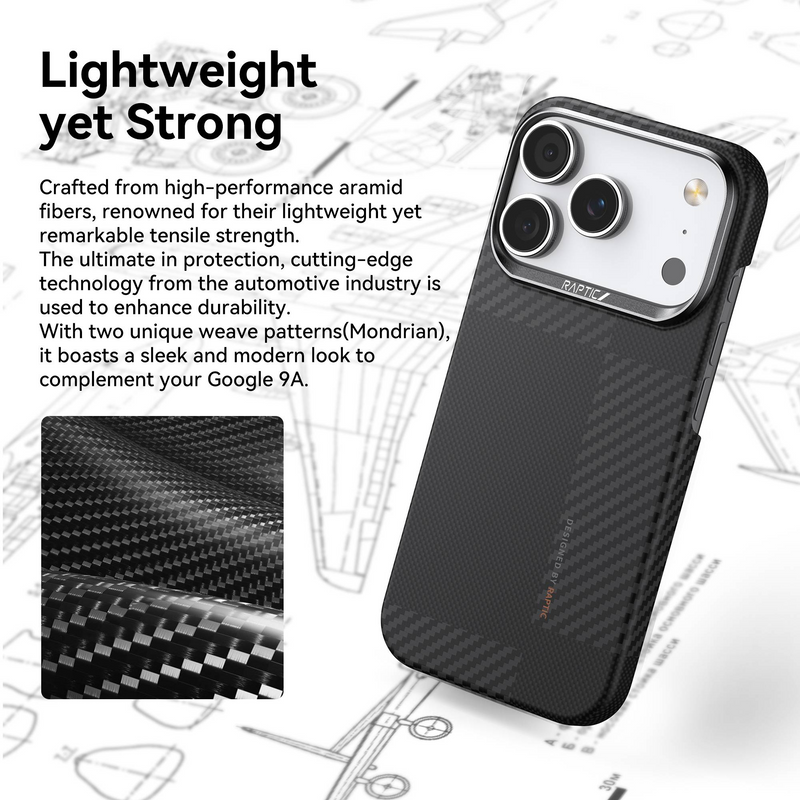 Raptic Aramid Fiber Geotik Case with Magsafe for iPhone 17 Series - Mondrian