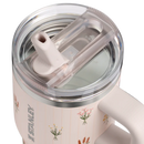 Stanley The Quencher ProTour Flip Straw Tumbler | 20 OZ | Rose Quartz Bouquets