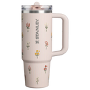 Stanley The Quencher ProTour Flip Straw Tumbler | 30 OZ | Rose Quartz Bouquets