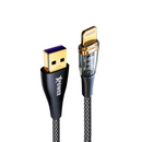 XPower Transparent USB-A to Lightning 1.2m Cable TPAL - Black