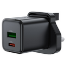 ACEFAST Fast Charge Wall Charger A126 PD20W GaN (1xUSB-A+1xUSB-C) UK