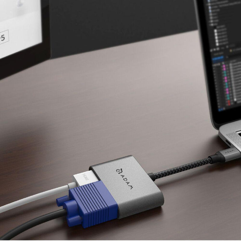 ADAM elements CASA Hub VH1 USB-C 3.1 To VGA/HDMI - Oribags