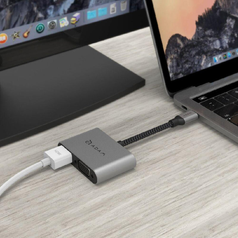 ADAM elements CASA Hub VH1 USB-C 3.1 To VGA/HDMI - Oribags