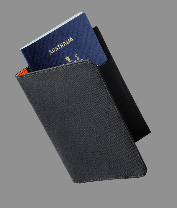 Alpaka ARK Bifold Passport Wallet Black VX21 - Oribags