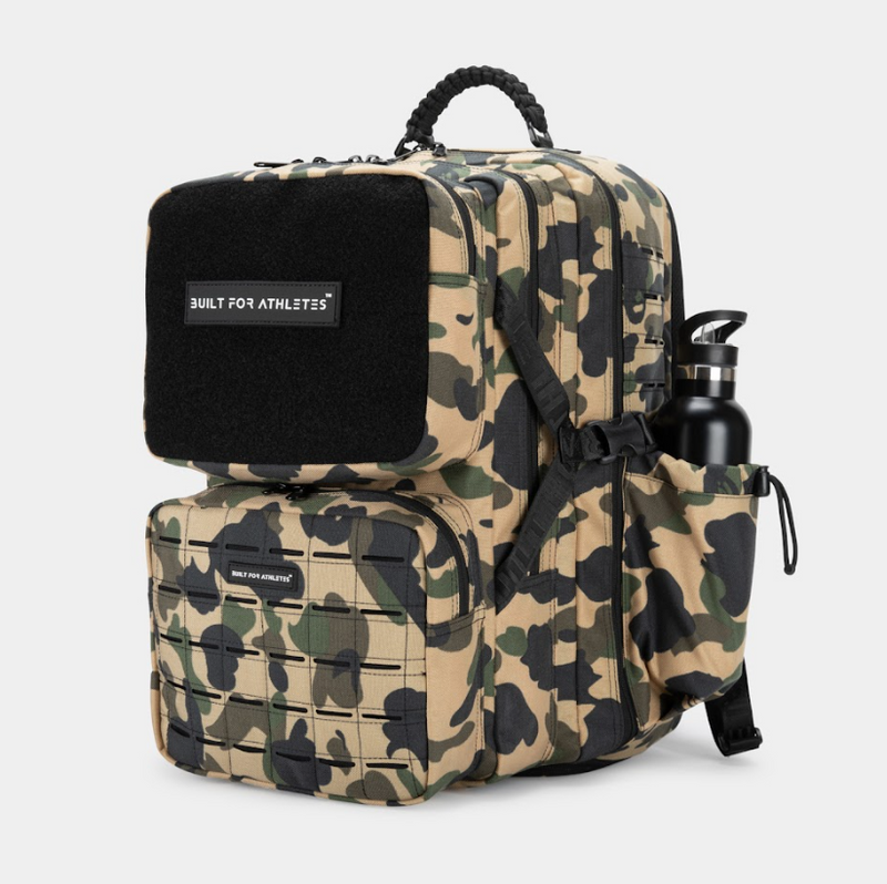 Built For Athletes  - Pro Series 45L Gym Backpack - Tan Camo
