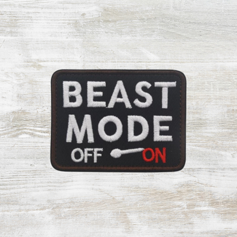 The Meniacc Beast Mode Embroidered Velcro Patch – Oribags