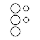 ZAGG Glass Elite InvisibleShield Anti-Reflective Camera Rings - Samsung S25 Series - Black