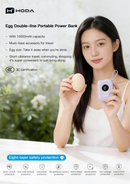 Hoda 10,000mAh Fast Charging Power Bank with Built-in Dual Cables [CCC Certificate]