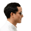 (Markdown) Rocket Eyewear MTO P3 Classic Sunglasses - Rose-Tinted Crystal & Blush with Brown Polarized Lenses (Crystal Strikes Back) - Raised Asian Fit