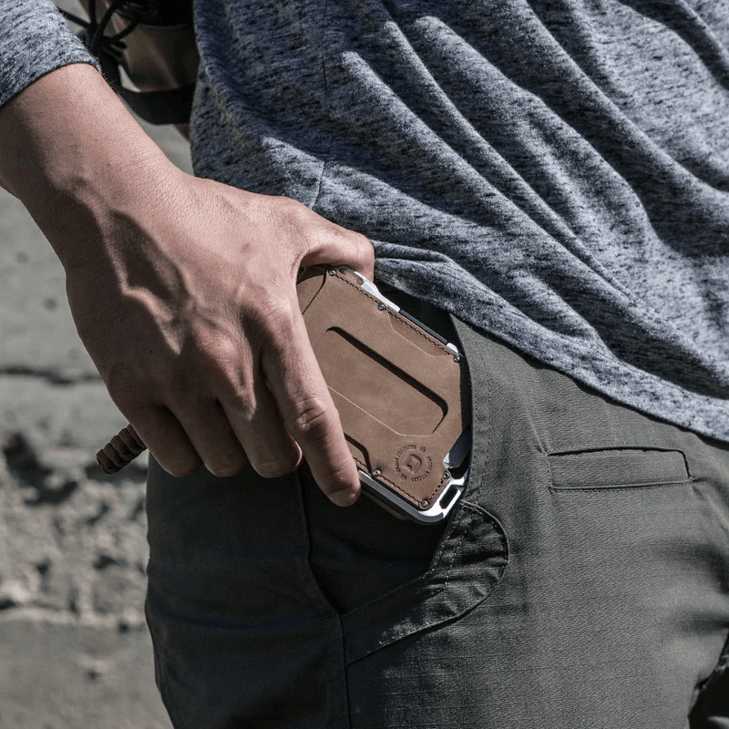 Dango Products M1 Maverick Tactical BiFold 4 Pocket Leather Wallet - Oribags