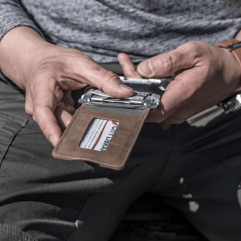 Dango Products M1 Maverick Tactical BiFold 4 Pocket Leather Wallet - Oribags