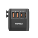 Momax 1-World | Universal 4-Port Travel GaN Charger 100W - Black