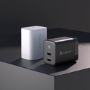 ADAM elements OMNIA X45C - GaN 45W Dual USC-C Port Compact Wall Charger (Black)