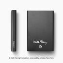 Ogon Automatic card holder SLIDER | Collab Keith Haring Color