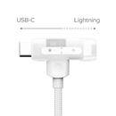 Momax 1-Link Duo | 2-in-1 USB-C to USB-C + Lightning Charging + Data Transfer Braided Cable 1.5m 60W