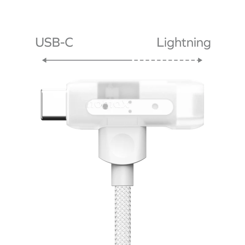 Momax 1-Link Duo | 2-in-1 USB-C to USB-C + Lightning Charging + Data Transfer Braided Cable 1.5m 60W