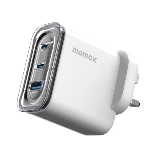 Momax 1-Charger Flow+ | PD 80W GaN Wall Charger (3 Ports)
