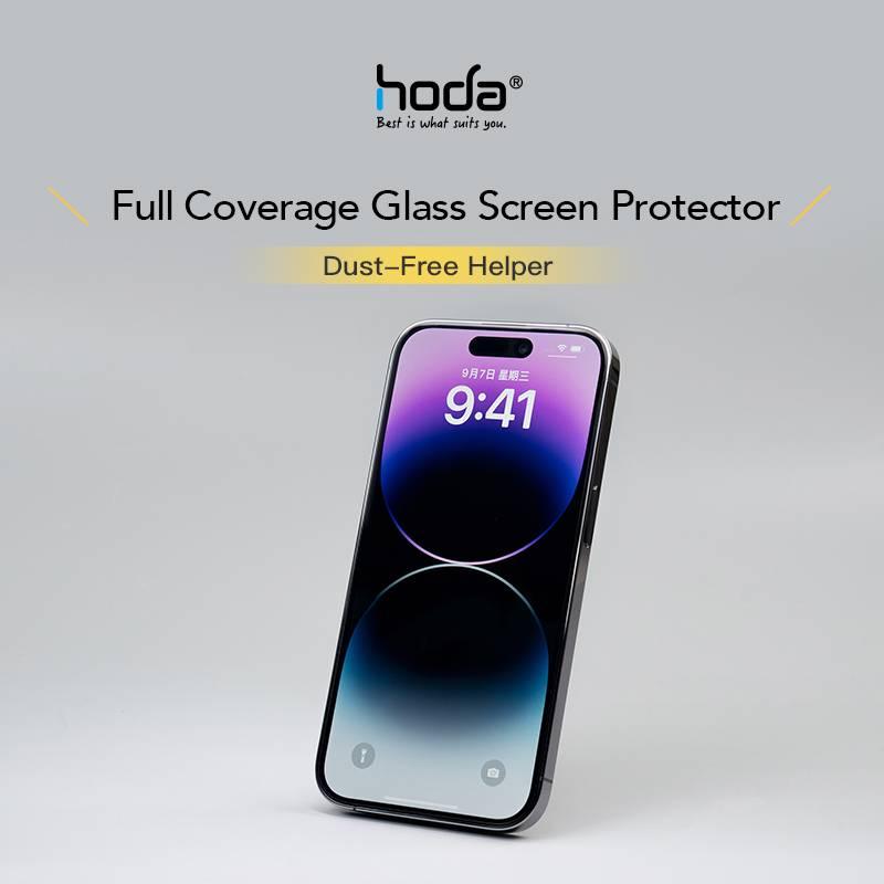 Hoda 0.33mm Full Coverage Tempered Glass with Helper for iPhone 15 Series - Clear - Oribags