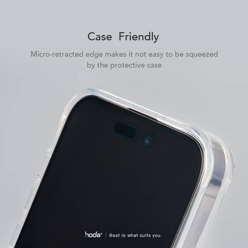 Hoda 0.33mm Full Coverage Tempered Glass with Helper for iPhone 15 Series - Clear - Oribags