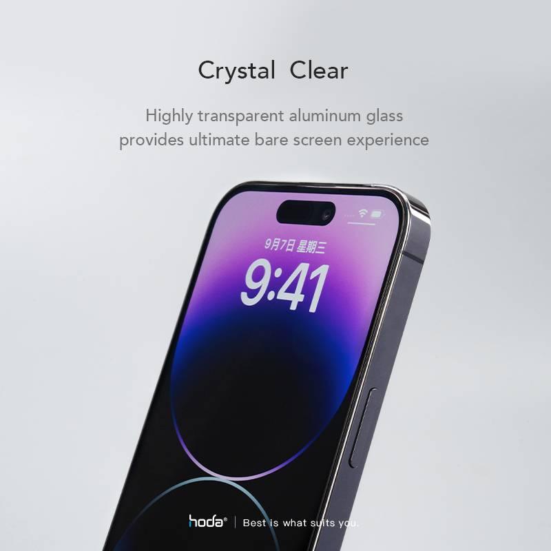 Hoda 0.33mm Full Coverage Tempered Glass with Helper for iPhone 15 Series - Clear - Oribags