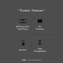 Hoda Anti-Peeper (Privacy) Full Coverage Tempered Glass with Helper for iPhone 15 Series - Oribags