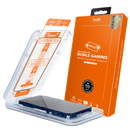 Hoda Gaming Anti-Glare Full Coverage Tempered Glass with Helper for iPhone 15 Series - Matte - Oribags