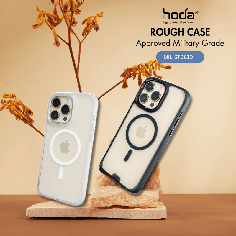 Hoda Rough Case Military Standard MagSafe Compatible for iPhone 15 Series - Matte - Oribags