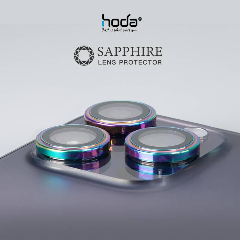 Hoda Sapphire Lens Protector with Helper for iPhone 15 Pro/15 Pro Max (3pcs) - Oribags