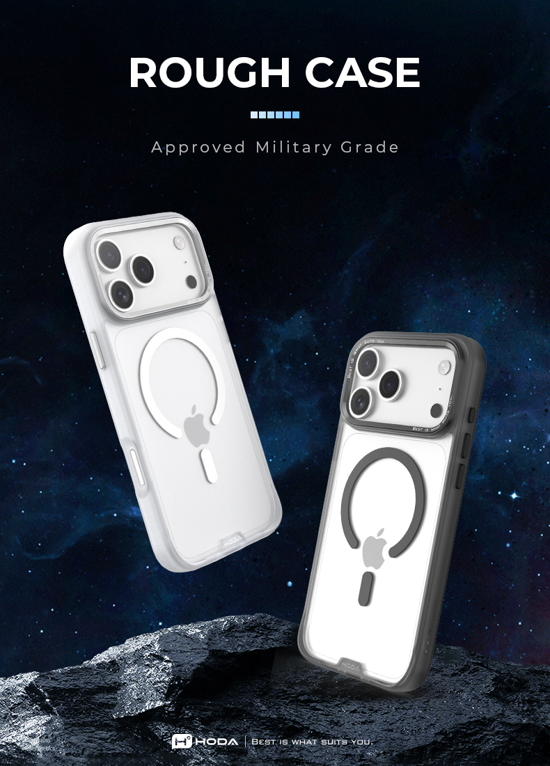 Hoda iPhone 17 Series Magsafe Rough Case Military Standard - (Orange)