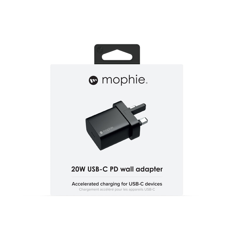 Mophie USB-C 20W PD Wall Charger - Black