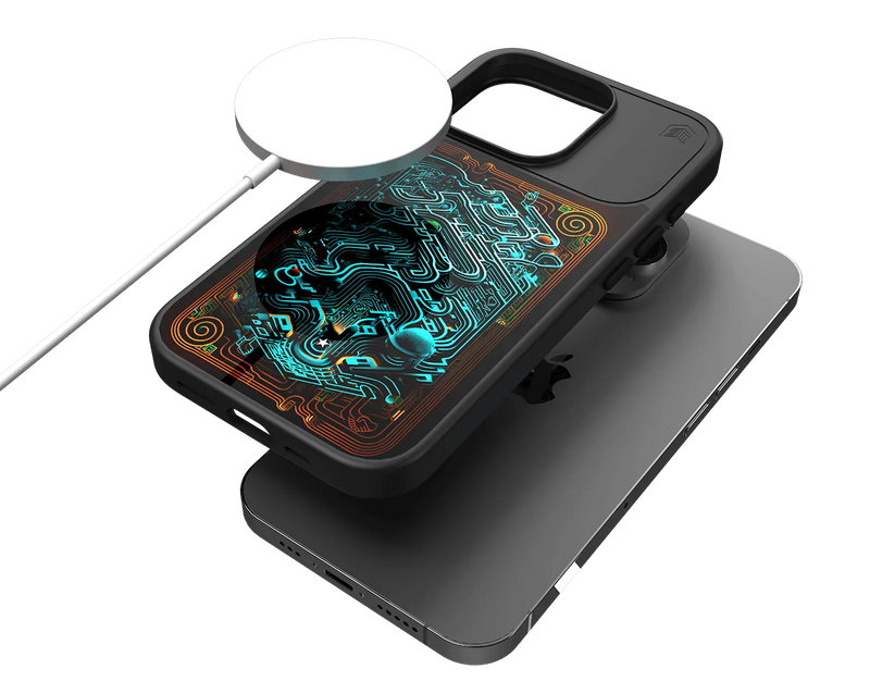 (Markdown) STM Goods iPhone 15 Pro Series Phone Case Reveal Warm (MagSafe) - Black Realm