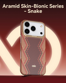 Raptic Aramid Fiber Skin-Bionic Case with Magsafe for iPhone 17 Pro Series - Snake