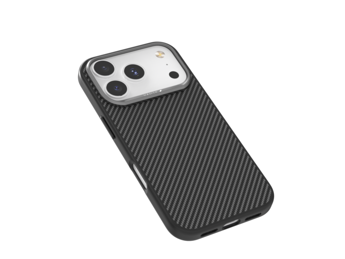Raptic Aramid Fiber Dual Case with Magsafe for iPhone 17 Pro Series - 600D - Black