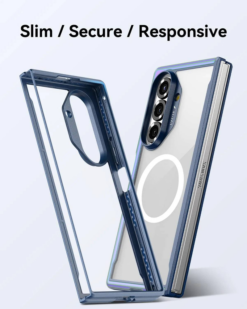 Raptic Shield Classic with Front Screen Protection Magnet Case for Samsung Galaxy Z Fold 7