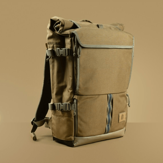 Life Behind Bars The Peloton 30-42L Rolltop Backpack - Desert - Oribags
