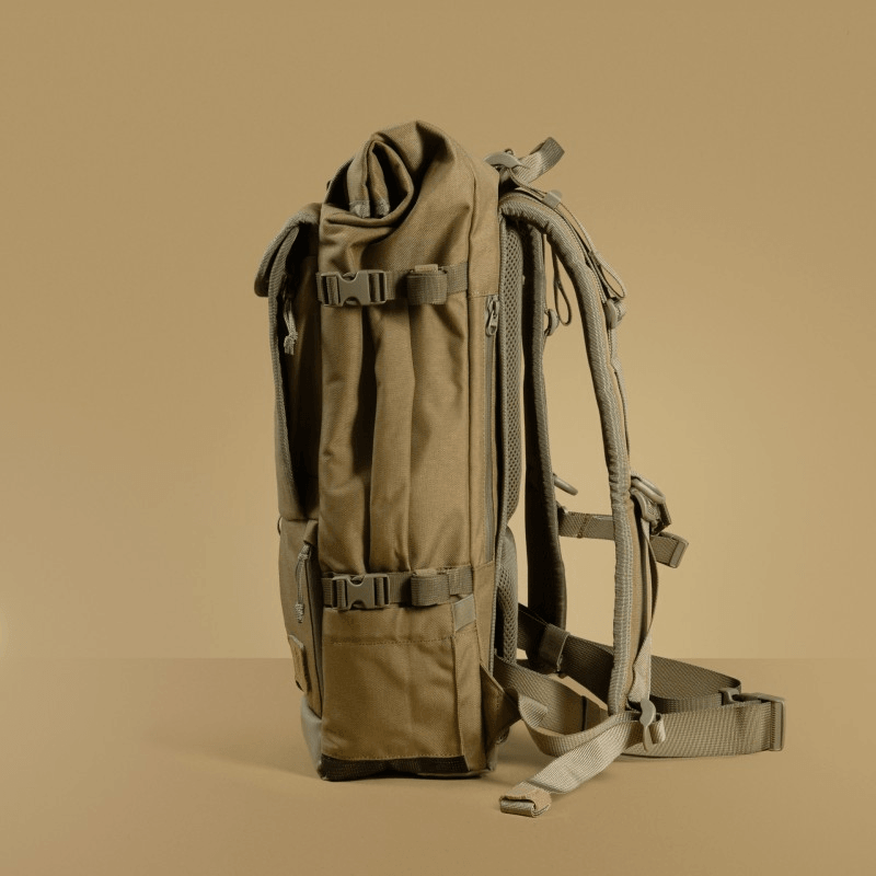 Life Behind Bars The Peloton (S) 24-34L Rolltop Backpack - Desert - Oribags
