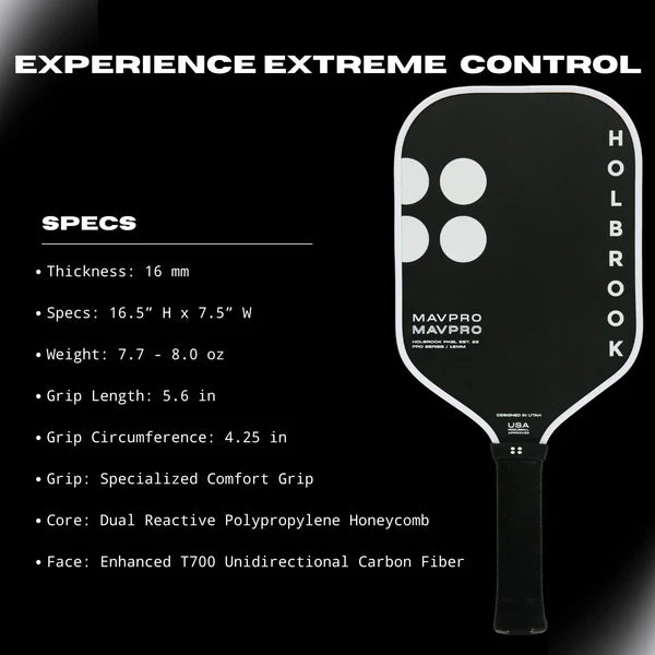 Holbrook Pro Series Mav Pro 16mm 2.0 Pickleball Paddle (Pink)