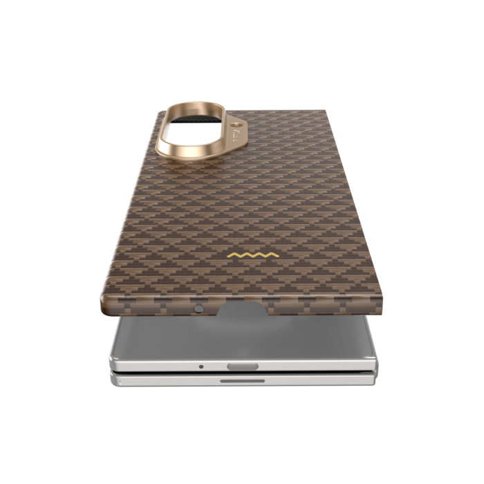 Raptic Aramid Fiber Skin-Origin Magnet Case for Samsung Galaxy Z Fold 7 - Humble