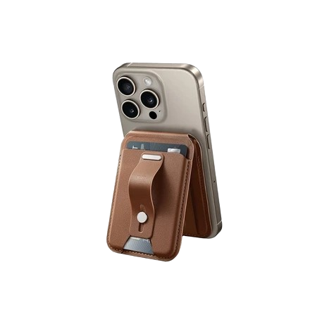 ESR 2K616 Grip Vegan Leather Wallet Serie Genuine Leather with HaloLock Magnetic Core Compatible with MagSafe